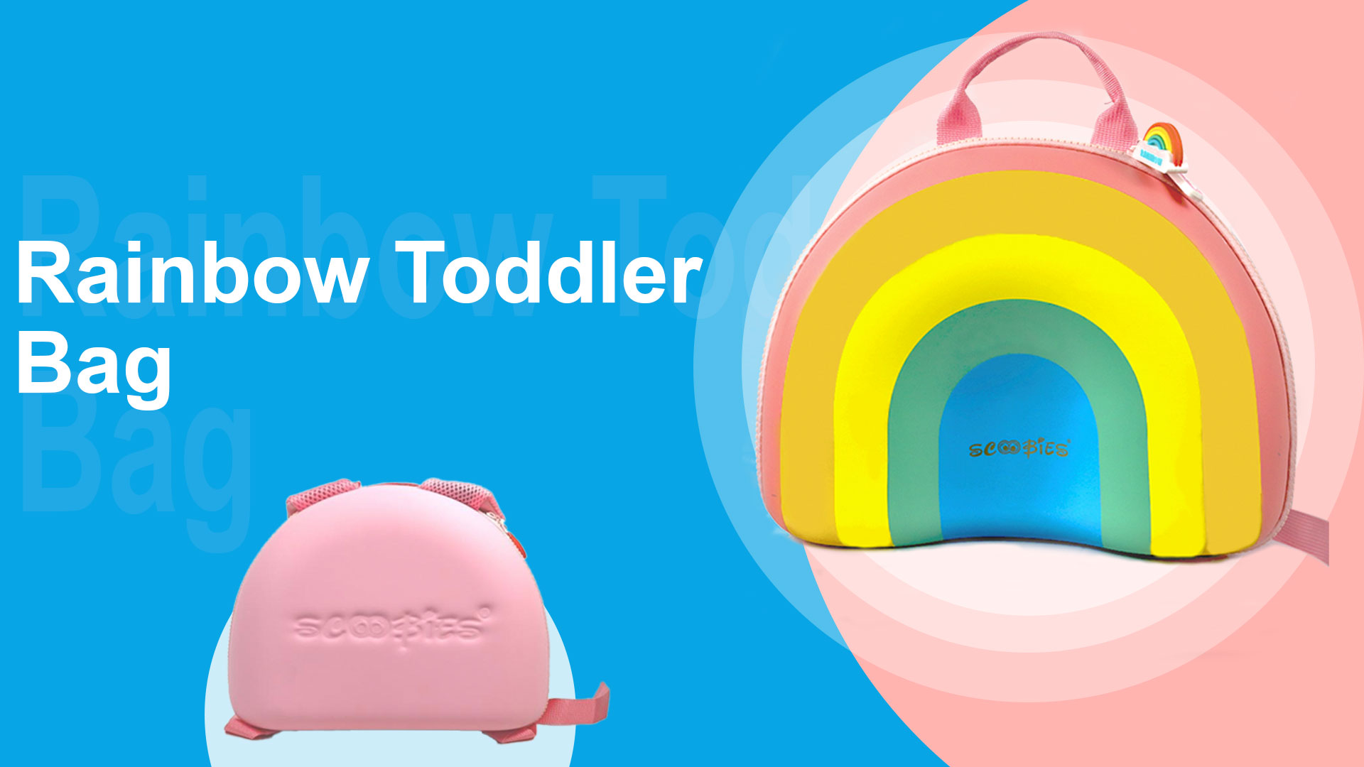 Buy Scoobies Rainbow Toddler Bag | With Hardtop Design | Premium